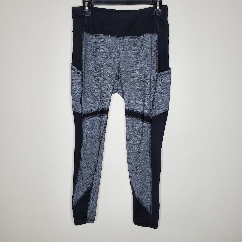 Torrid Active Black & Gray Color Block Space Dye … - image 6